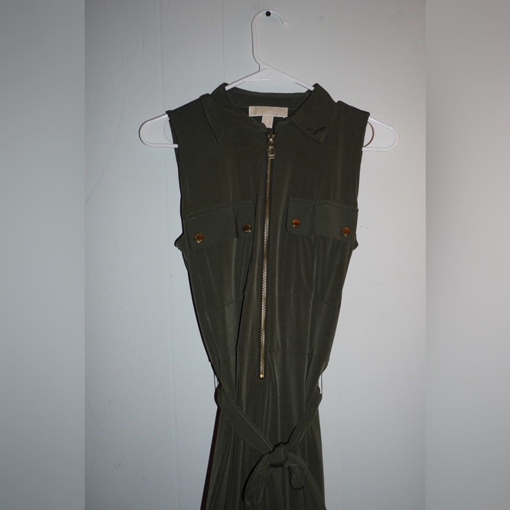 Michael Kors Olive Green Jumpsuit